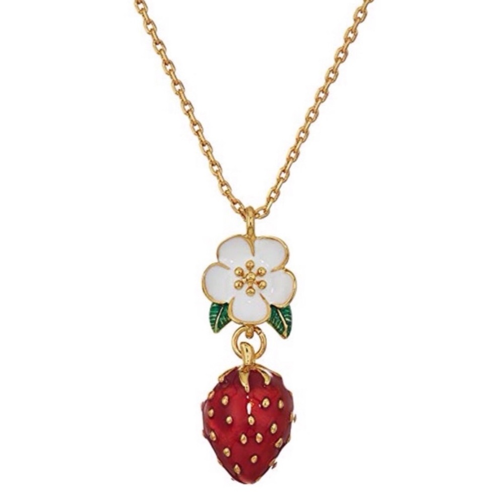 KATE SPADE • Picnic Perfect Strawberry Necklace